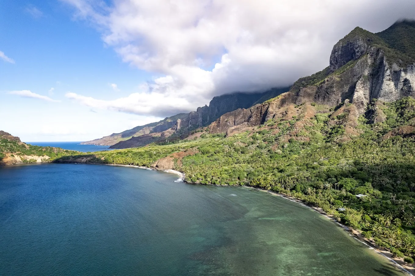 Nuku Hiva volcanic landscape Marquesas Islands French Polynesia