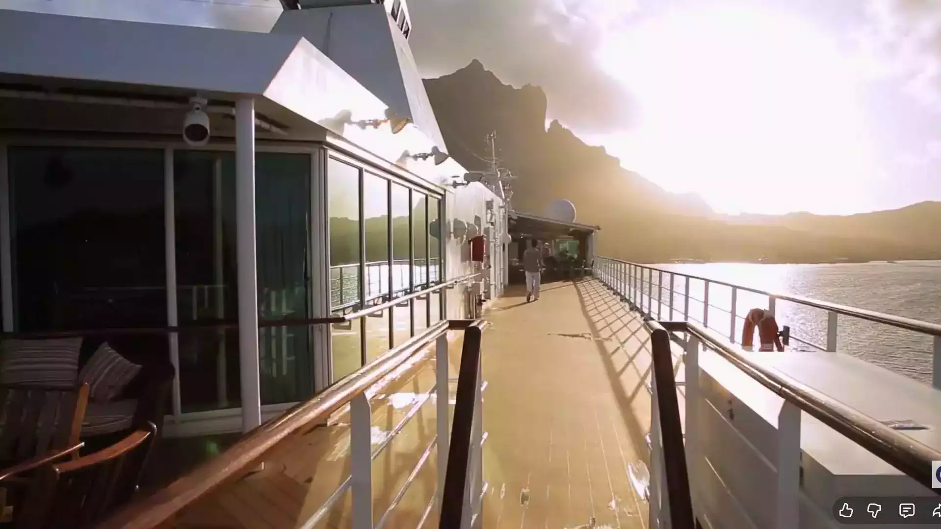 Paul Gauguin cruise sunset French Polynesia