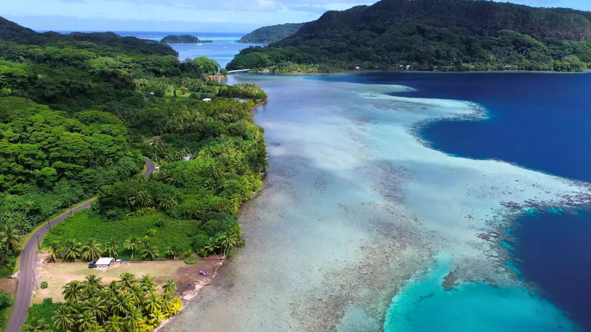 Huahine Iti vue lagon sud Polynésie française