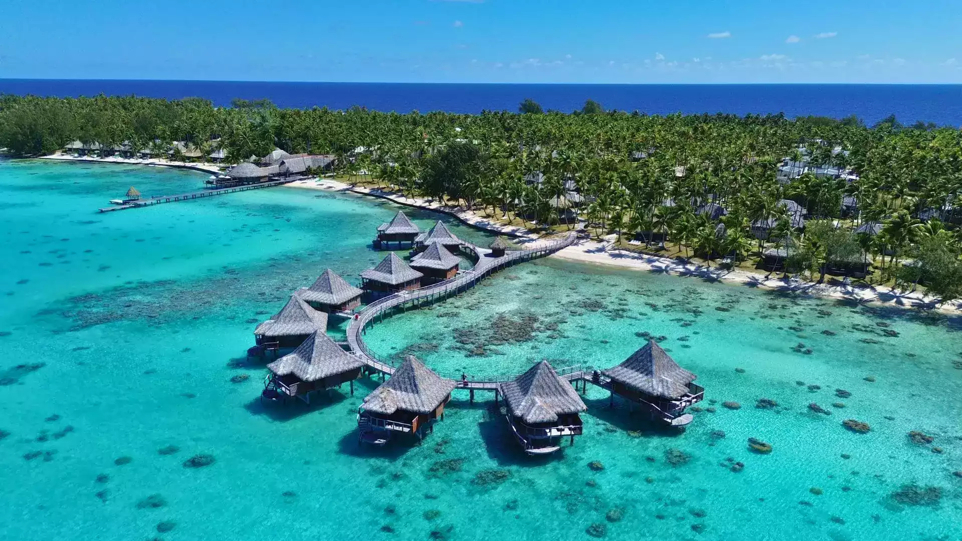 Kia Ora Rangiroa hôtel bungalow pilotis lagon Tuamotu