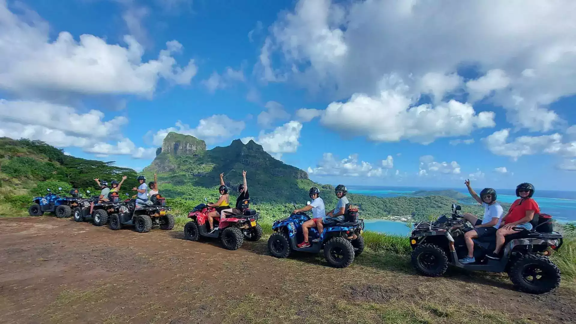 Bora Bora ATV Explorer quad tour Mt Popoti Faanui French Polynesia