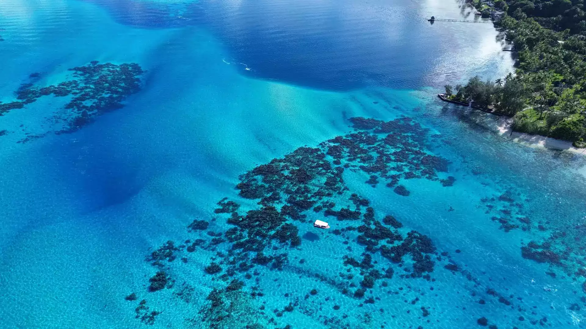Bora Bora lagoon excursion routing
