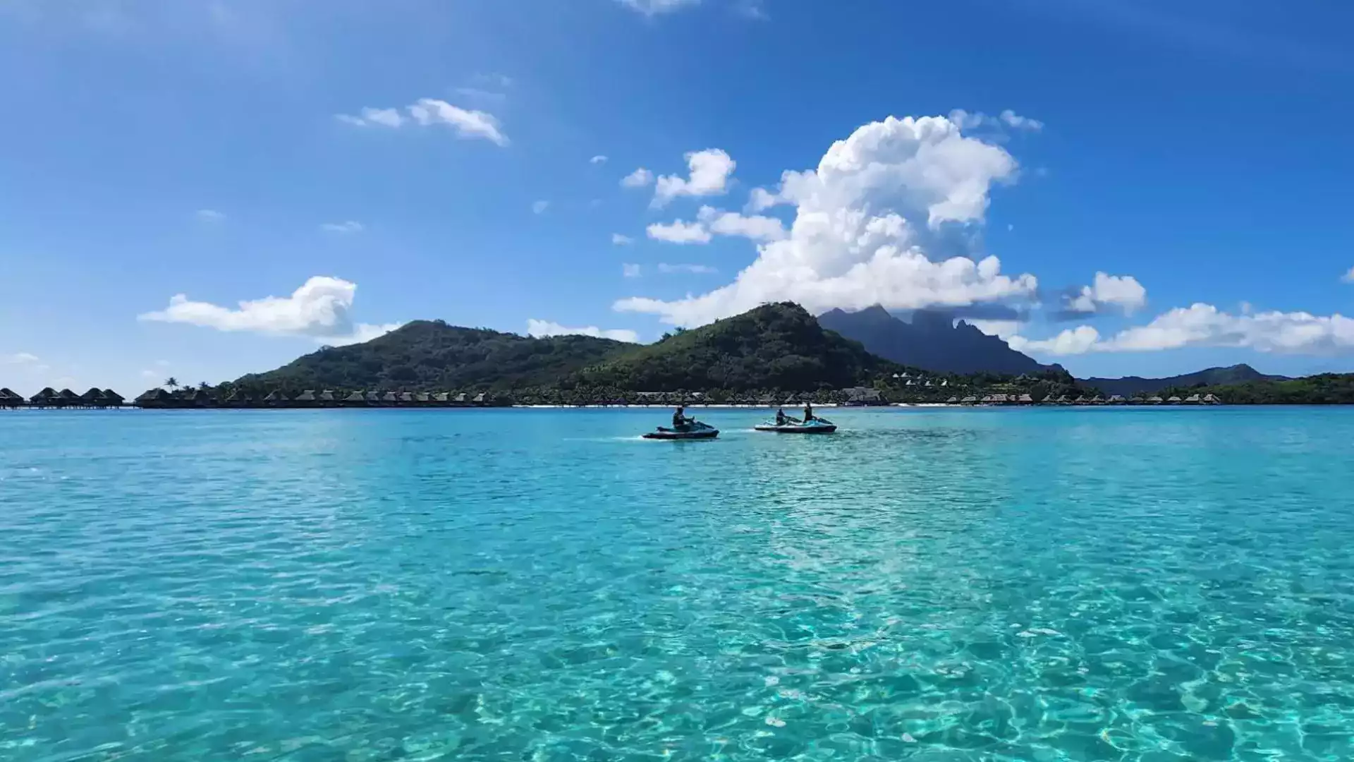 Tour jet ski lagon Bora Bora Polynésie française