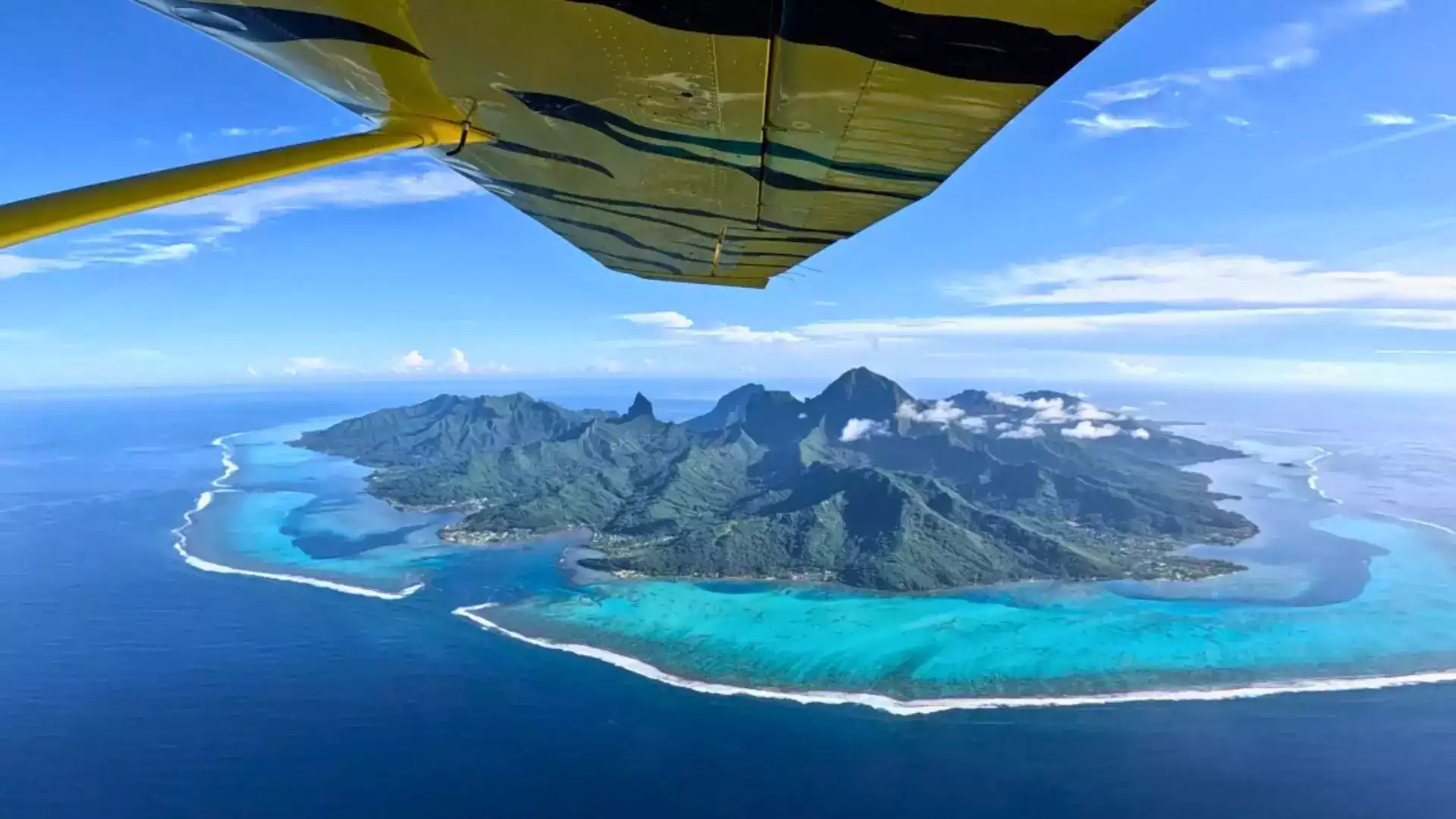 Moorea lagoon view French Polynesia from US