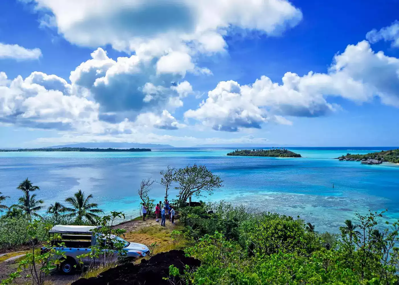 Vavau 4WD excursion safari Bora Bora tour île Polynésie française